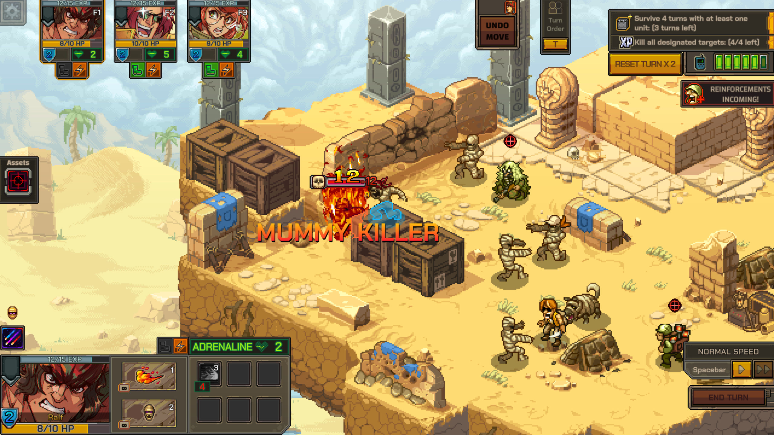 Metal Slug Tactics, isometric turn-based strategy