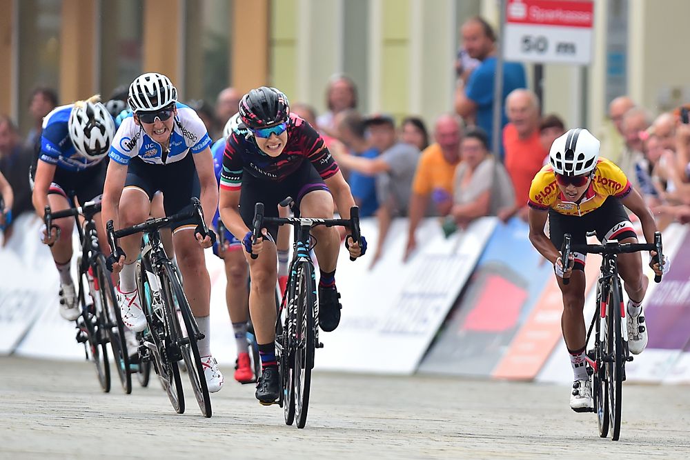 Elena Cecchini (Canyon-Sram) won the second stage at the Lotto Thuringen Ladies Tour