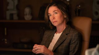 Julianne Nicholson as Sinatra in her office in Paradise episode 5