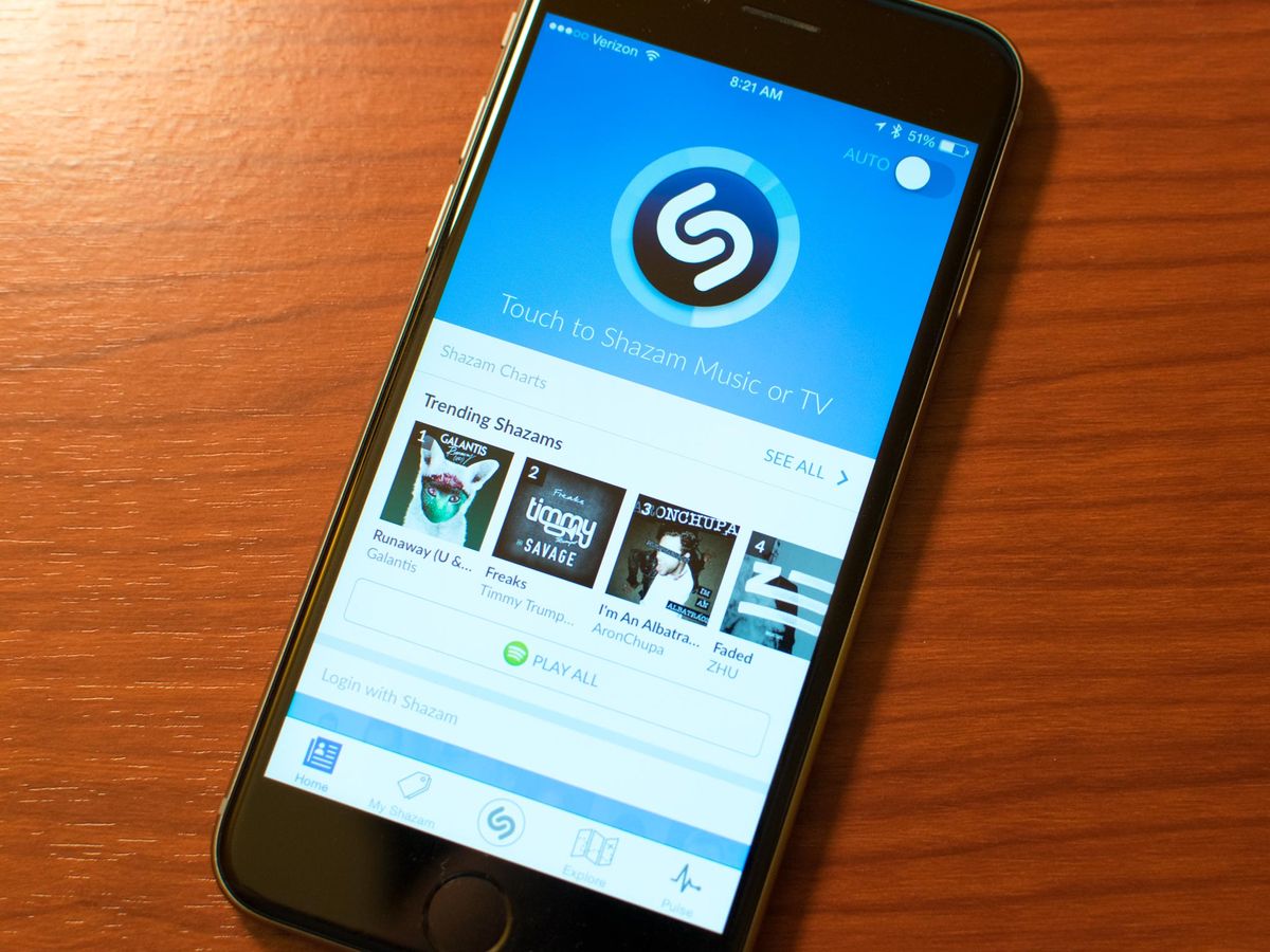 Shazam on iPhone 6