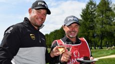 Lee Westwood with caddie Billy Foster