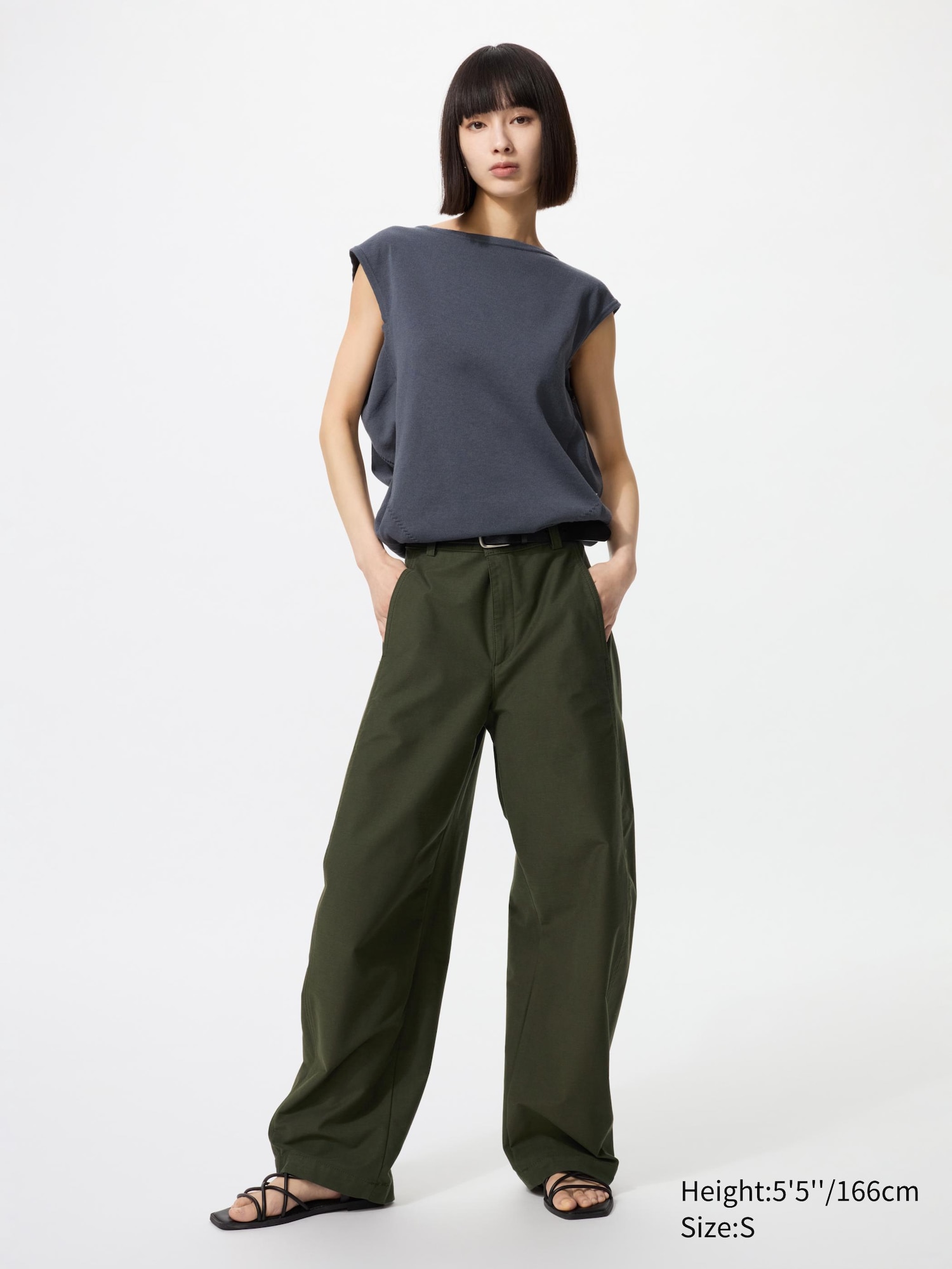 Jersey Barrel Leg Trousers