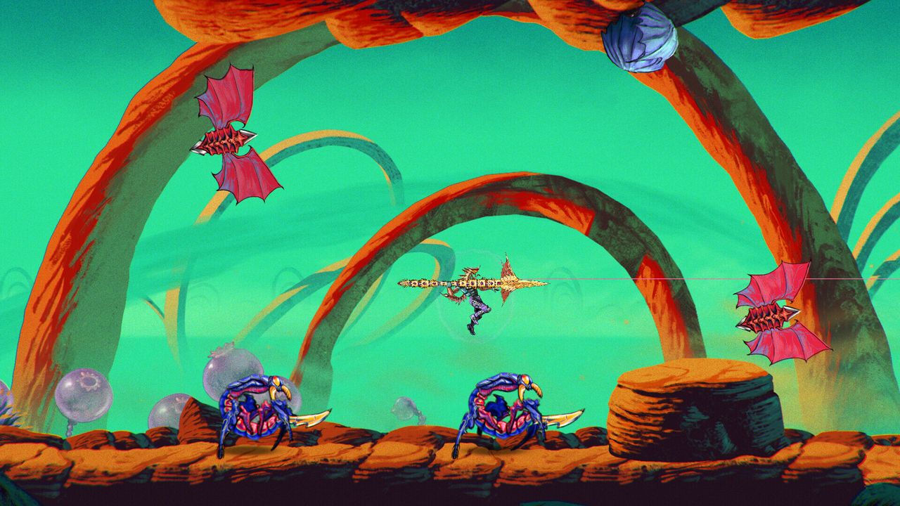Psychedelic shooter ChainStaff