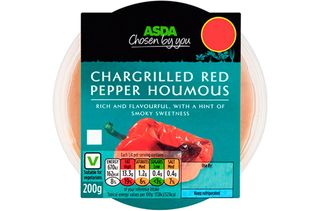 ASDA Chosen by You Chargrilled Red Pepper Houmous - 200g