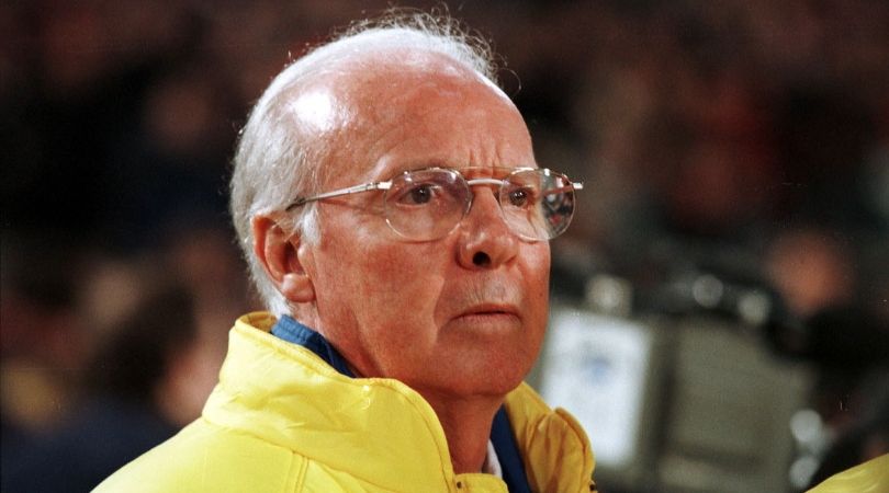 Mario Zagallo pictured during as Brazil coach in 1998.