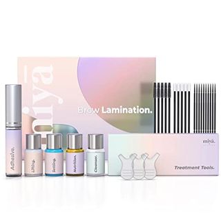 Miya Lash | Brow Lamination Kit | Professional Eyebrow Lamination With Keratin | Diy Brow Lift Kit | Fuller, Thicker Brows for 6 Weeks | Easy to Use | Includes Instruction, Treatment Tools & Brushes