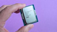 Intel Core Ultra 5 250K Plus desktop processor held in hand