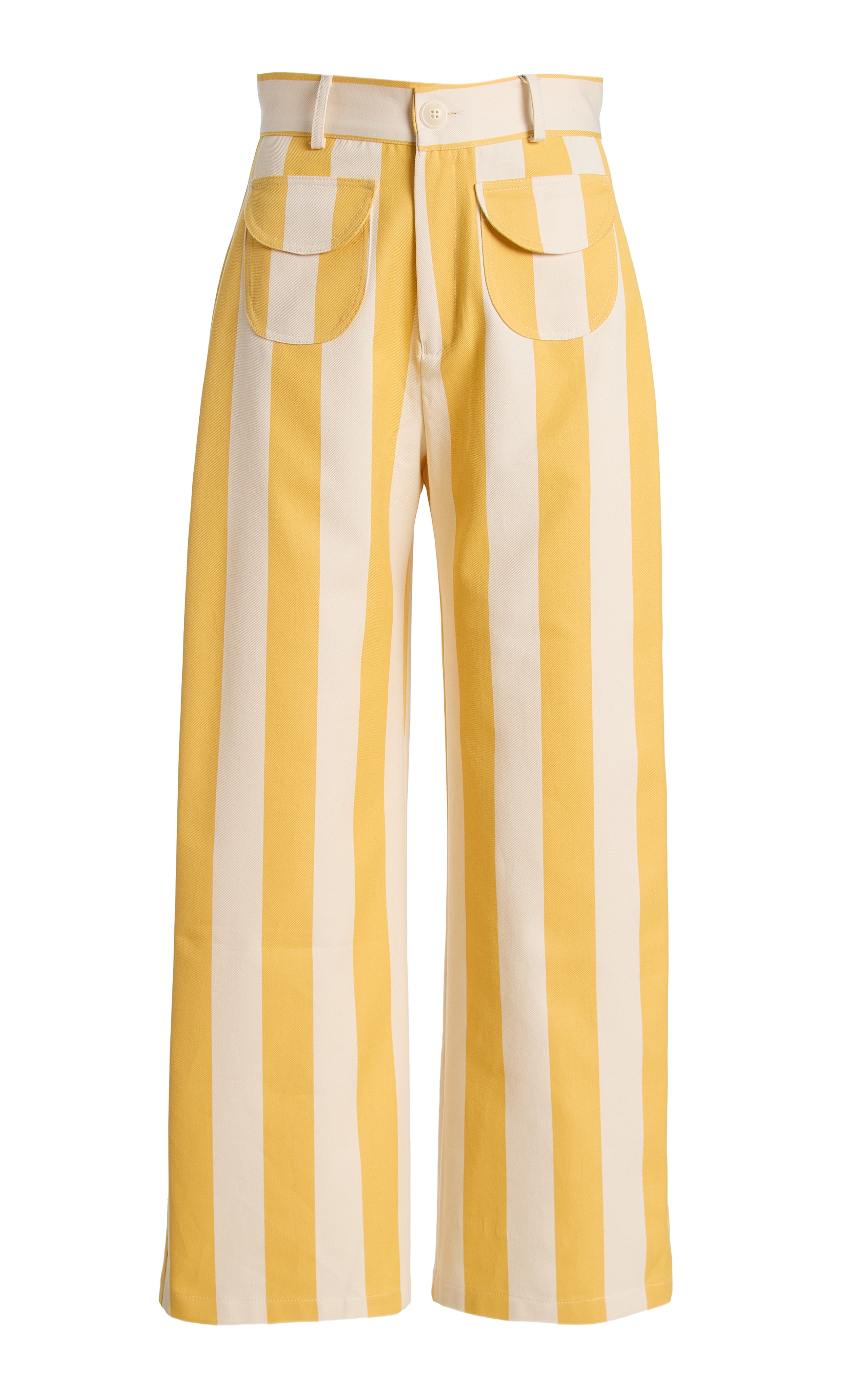 La Veste, Exclusive Parasol Cotton Straight-Leg Pants