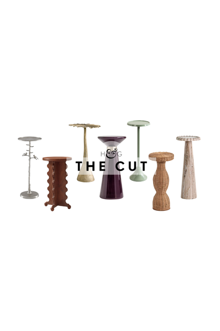 an assortment of drink tables