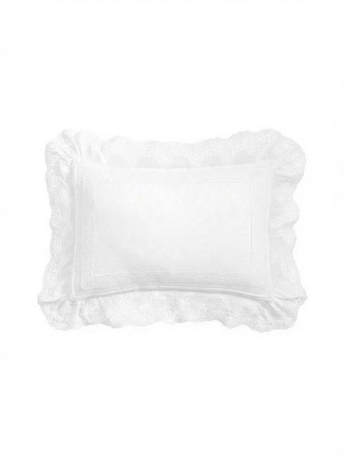 Lace Crochet Lumbar Cushion Cover