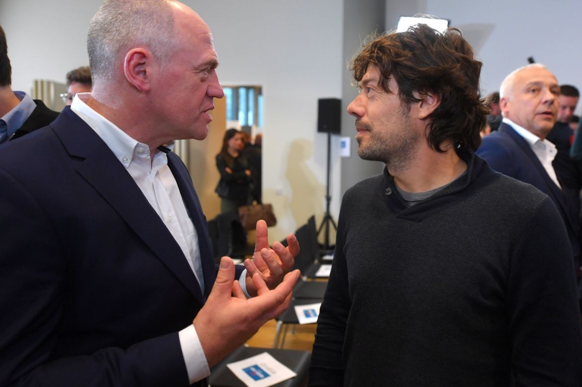 Tom Steels and Oscar Freire catch up