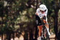 Brodie Chapman (UAE Team ADQ) on her way to time trial victory at the AusCycling Road National Championships 2025