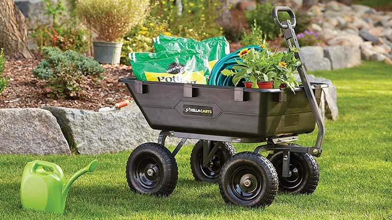 Gorilla Carts yard dump cart