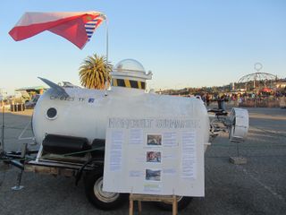 A homemade submarine on display at Maker Faire Bay Area 2013 on May 18 in San Mateo, Calif.