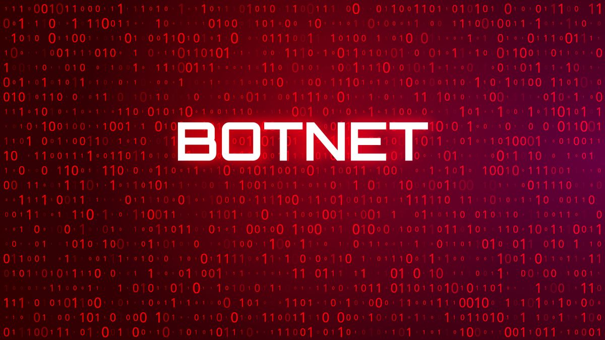 Botnet on a red background