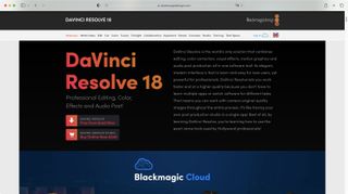DaVinci Resolve being downloaded and installed