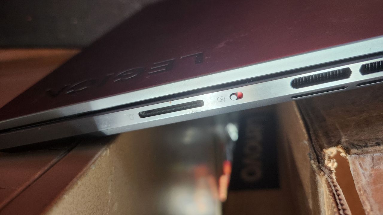 Lenovo Legion Slim 7i (2023) on a table