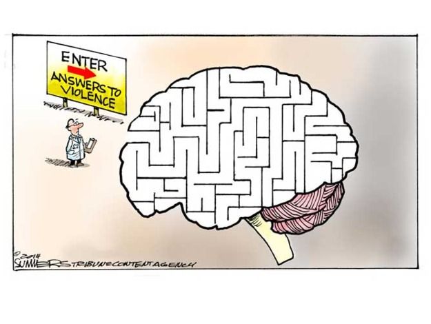 Editorial cartoon violence mental illness | The Week