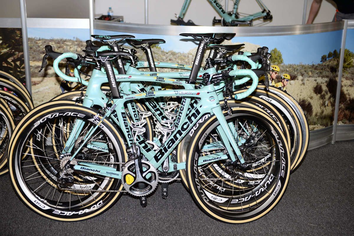 The 2016 Bianchi team bikes for LottoNL-Jumbo