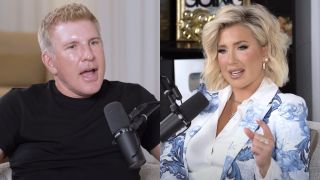 Todd Chrisley and Savannah Chrisley speak on podcasts