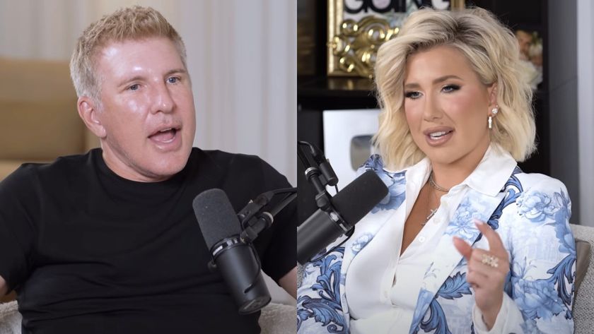 Todd Chrisley and Savannah Chrisley speak on podcasts