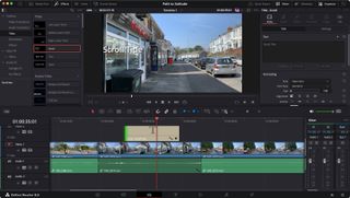 Adding text in free video editor DaVinci Resolve