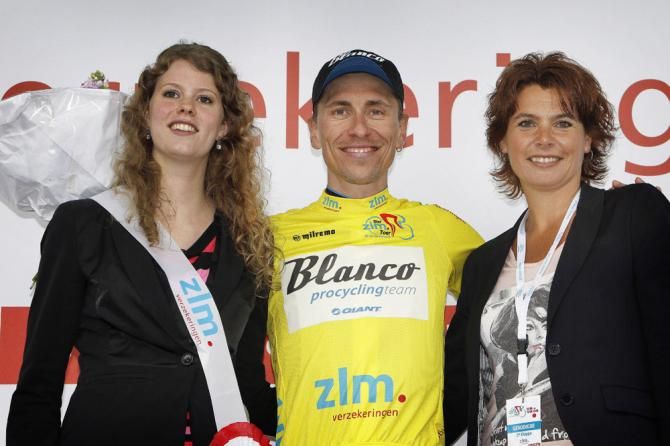 Robert Wagner (Blanco) stays in the leader's jersey after stage 2 at the Ster ZLM Toer