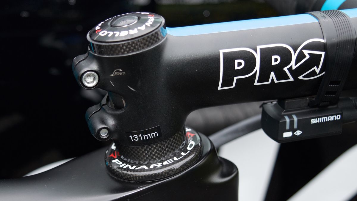 The Welshman opts for a 131mm stem