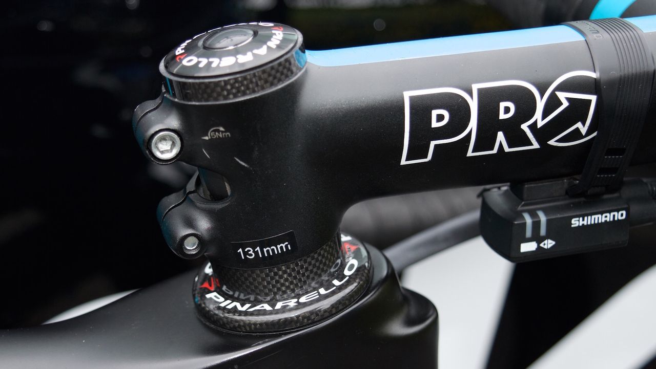 The Welshman opts for a 131mm stem