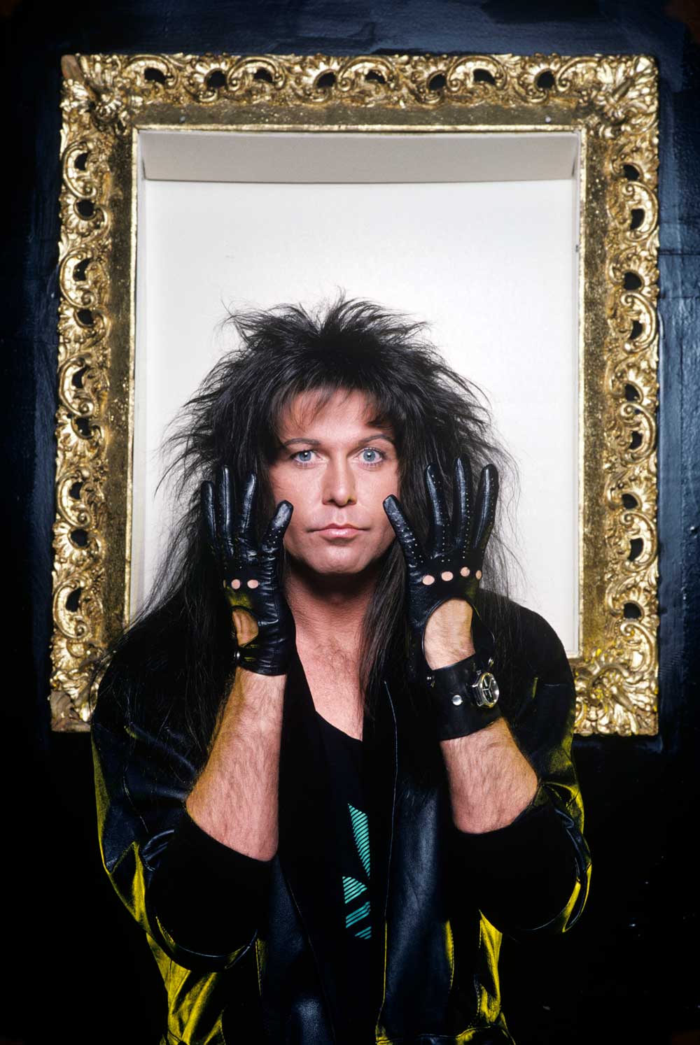 Blackie Lawless of WASP in New York City in 1989