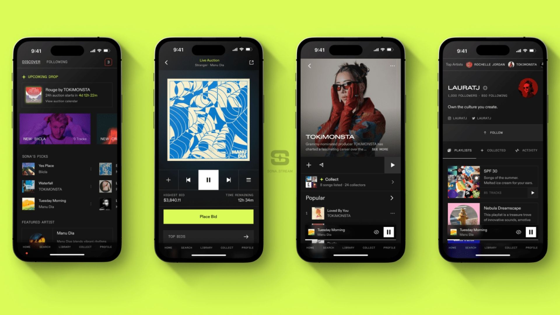 Sona’s free music streaming service lets bands auction oneoff ‘digital