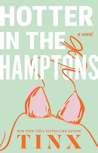 Hotter in‌ the ⁤hamptons by tinx ⁢book ⁢cover featuring a mint ‌background and‌ a pink bikini top