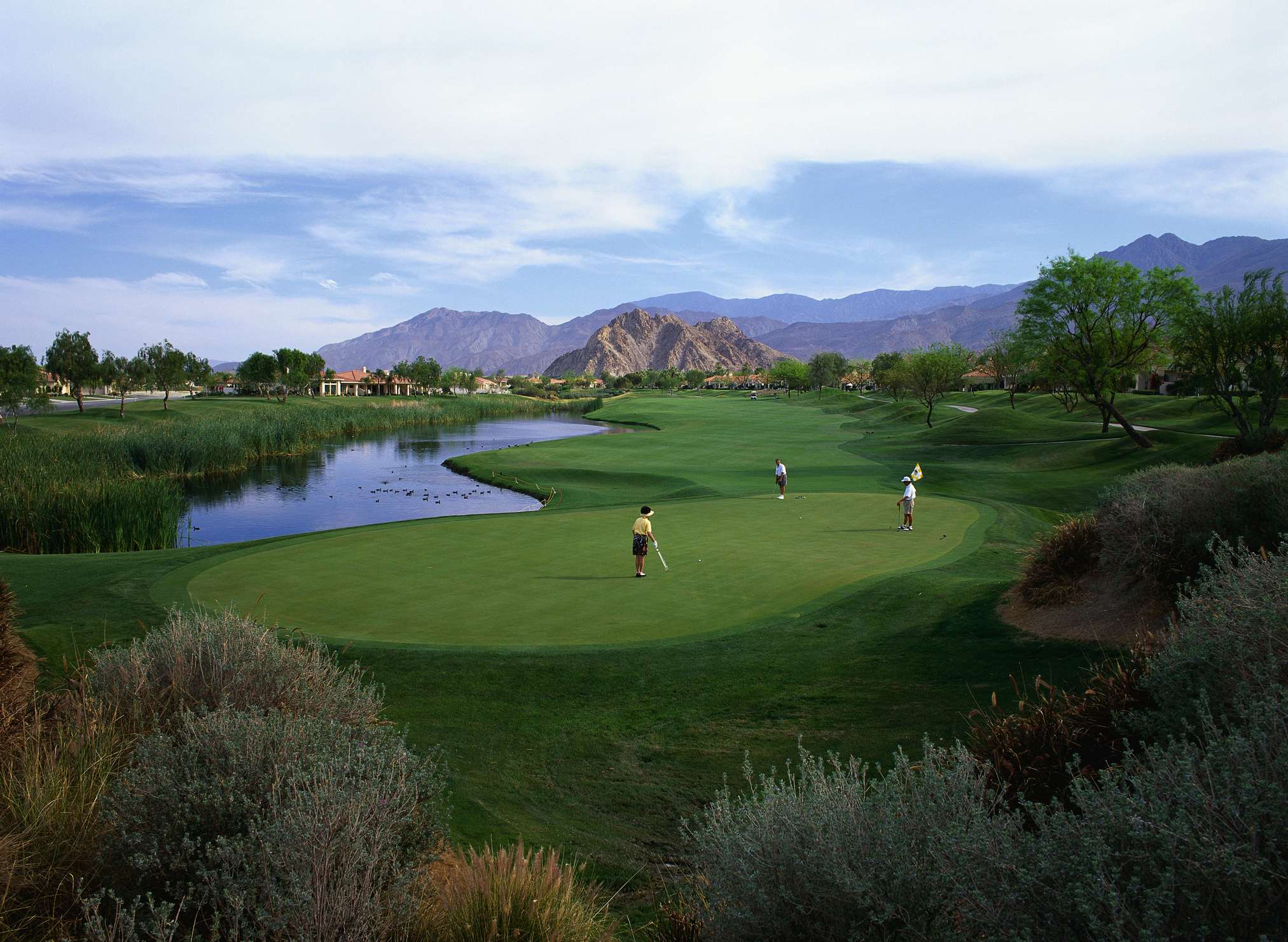 The 14th hole on the Jack Nicklaus Private Golf Course at PGA West.