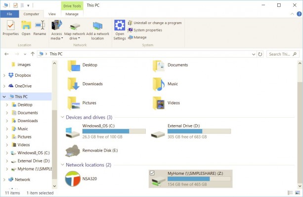 map network drive in windows 10