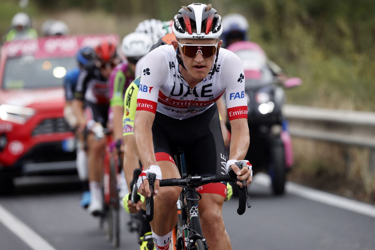 Giro d'Italia 2020 - 103th Edition - 3rd stage Enna - Etna 150&Acirc;&nbsp;km - 05/10/2020 - Mikkel Bjerg (DEN - UAE - Team Emirates) - photo Luca Bettini/BettiniPhoto&Acirc;&copy;2020