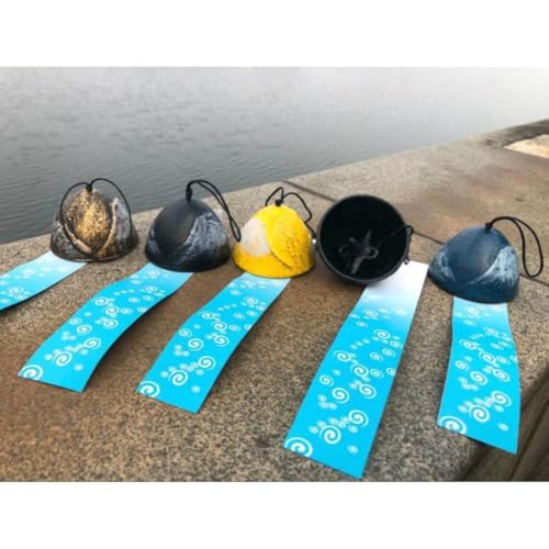 Quilstm Iron Temple Bell Wind Chimes Japanese Wind Chime Unique Furin Chimes Calmness and Good Energy in Gardens Japanese Furin Chime Iron Garden