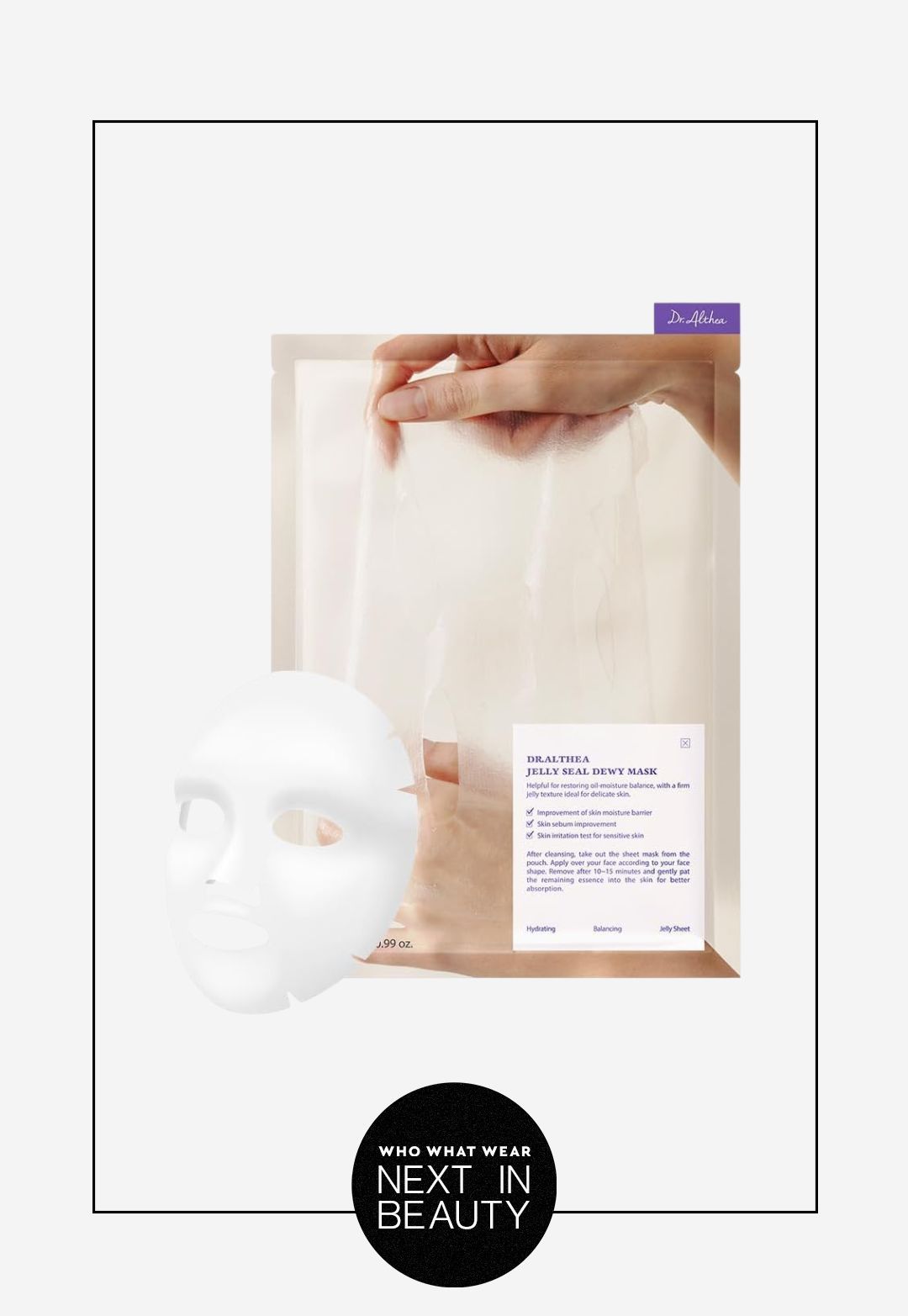 Dr.althea Jelly Seal Dewy Mask | Hydrate &amp; Restore Balance | Boost Natural Radiance With Phytopdrn Lotus | Vegan Korean Skincare (pack of 4)
