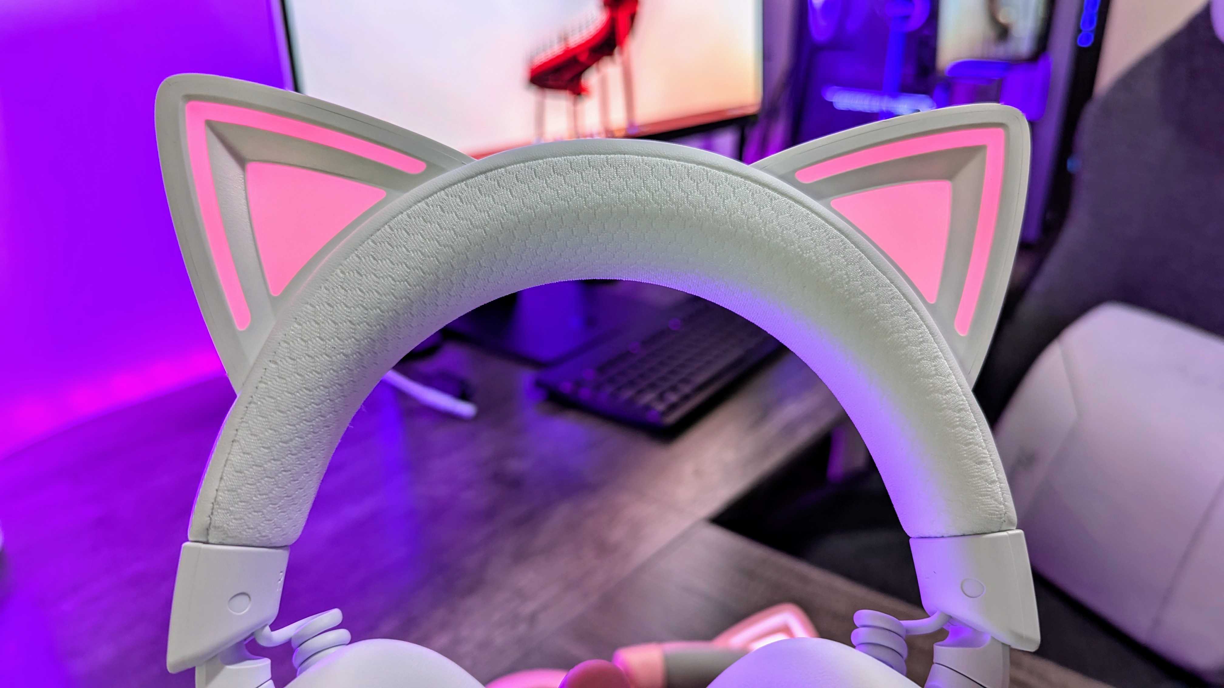 Image of the Razer Kraken Kitty V3 Pro wireless gaming headset.