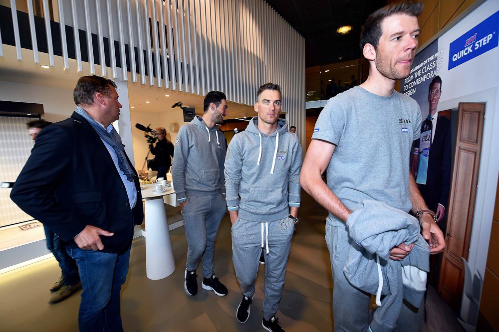 Wilfried Peeters, Stijn Vandenbergh, Zdenek Stybar and Guillaume Van Keirsbulck.