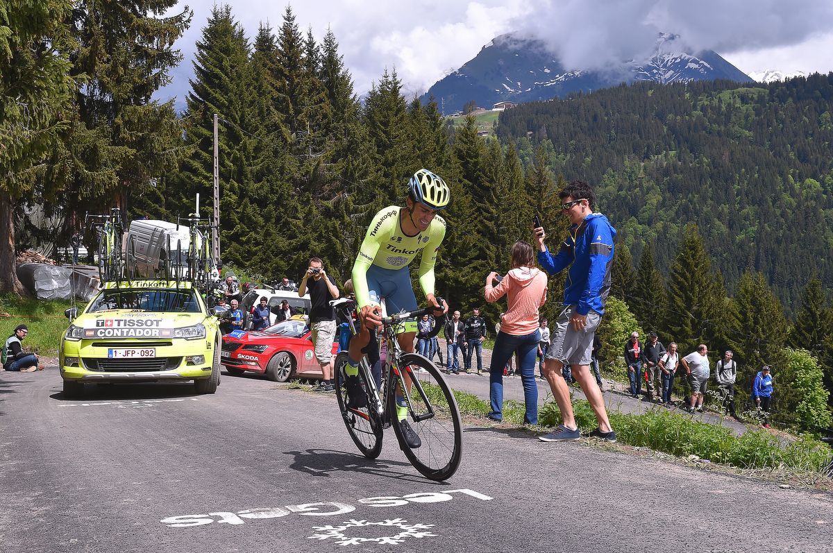 Alberto Contador's final win on French soil came at the 2016 Criterium du Dauphin&eacute; prologue