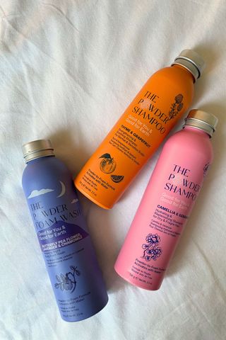 the powder shampoo - 3 bottles