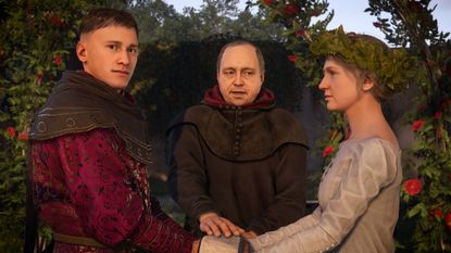 Two nobles getting married in Kingdom Come: Deliverance 2
