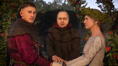 Two nobles getting married in Kingdom Come: Deliverance 2