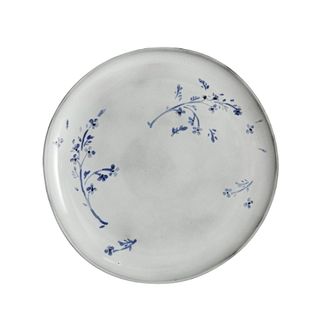 A plate with a delicate floral motif