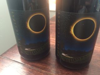 Total Eclipse is a wine made by Eola Hills Winery in Oregon. The company's vineyards lie in the path of totality.
