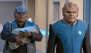 Klyden and Bortus The Orville Fox