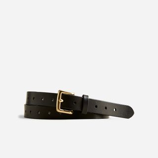 Perforated Italian Leather Belt