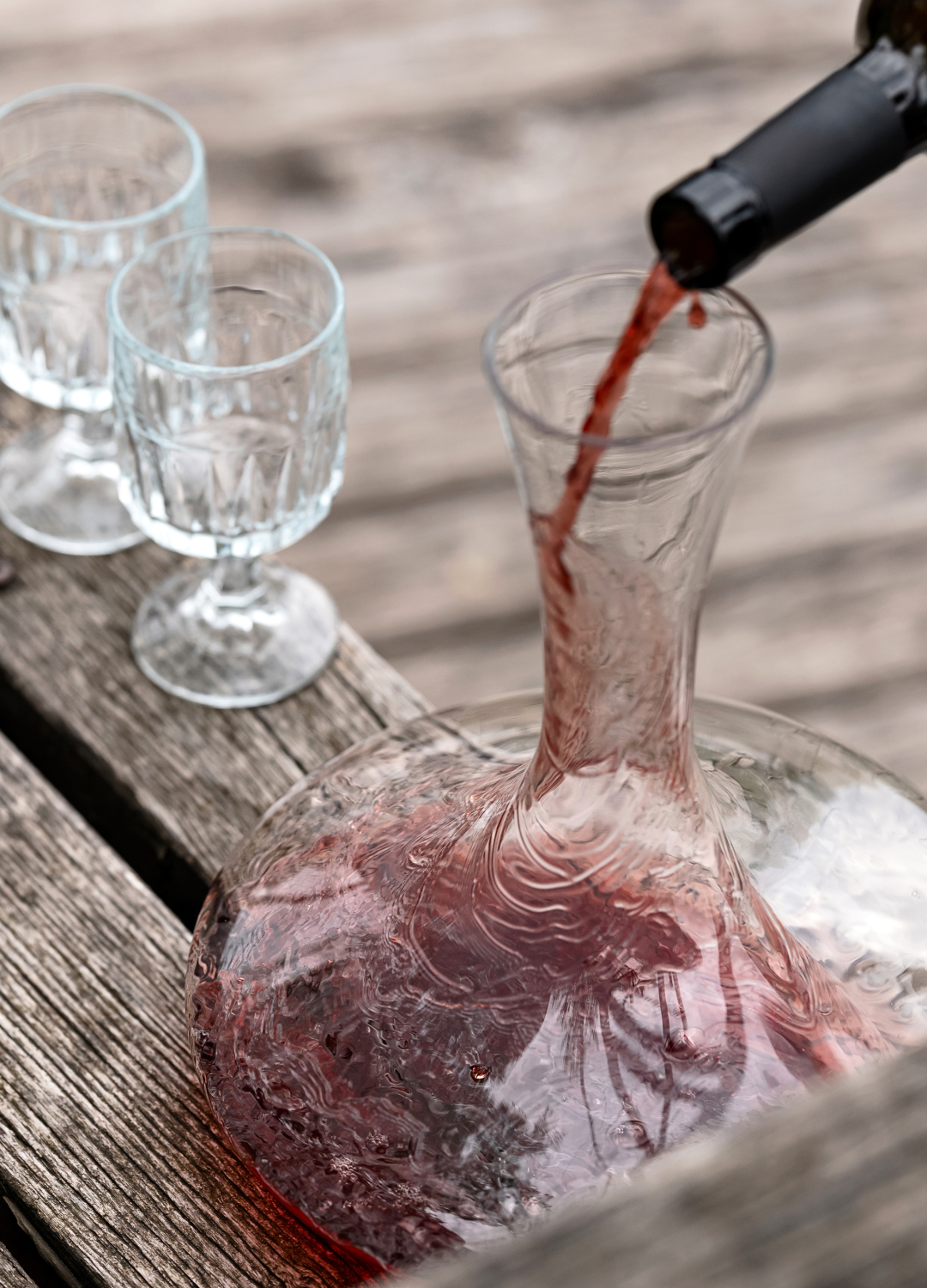 Wine being poured