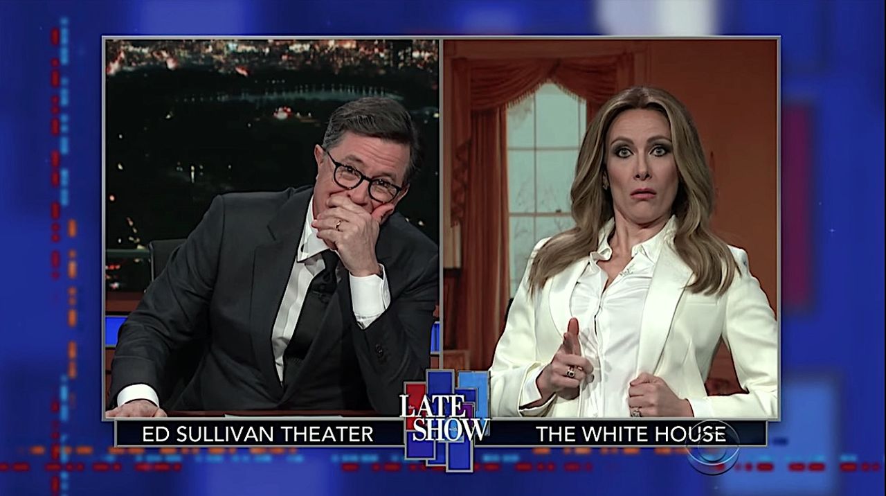 Stephen Colbert interviews &amp;quot;Melania Trump&amp;quot;