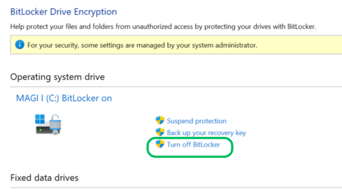 Habilitar o deshabilitar el cifrado de Bitlocker en Windows